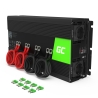 Green Cell ® 3000 W / 6000 W Spanningsomvormer Omvormer 12V tot 230V Omvormer USB