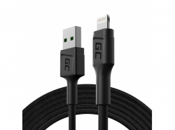 Kabel Lightning 2m Green Cell PowerStream met snelladen voor Apple iPhone
