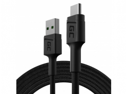 Kabel USB-C Type C 2m Green Cell PowerStream met snelladen, Ultra Charge, Quick Charge 3.0