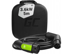Green Cell Laadkabel Type 2 3.6kW 16A 5 Meter 1-Fases om te Laden EV Elektrische Auto's en Plug-In Hybriden PHEV