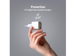 Ładowarka sieciowa Green Cell GC PowerGaN 65W (2x USB-C Power Delivery, 1x USB-A kompatybilne z Quick Charge 3.0)