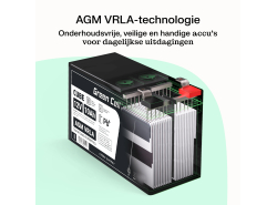 Green Cell ® -batterij AGM VRLA 12V 8.5AH