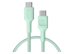 USB-C-kabel 0,3m 100W Greencell PowerStream Snelladen PD Mint Green