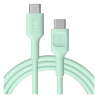 USB-C-kabel 2m 100W Greencell PowerFlex Snelladen PD Mint Green